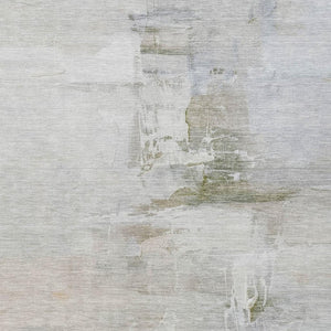 HomeRoots 10' Stylish Linen and Gray Abstract Washable Area Rug - Durable Indoor/Outdoor Design for Any Space 630080