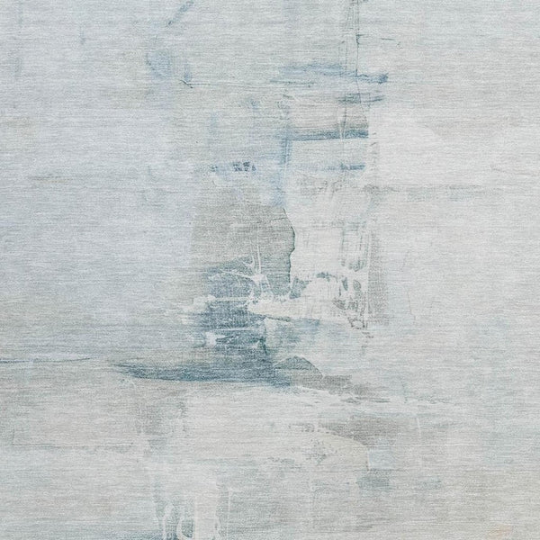 HomeRoots 10' Sky Blue and Gray Abstract Area Rug - Washable, Durable, Versatile for Indoor/Outdoor Use! 630086