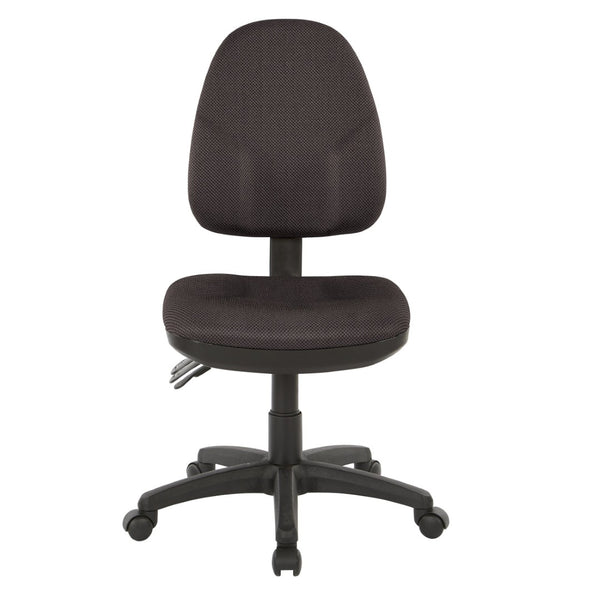 OSP Home Furnishings Dual Function Ergonomic Office Chair with Lumbar Support and Adjustable Foam Seat 36420-297