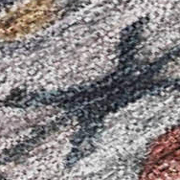 HomeRoots 8' X 10' Gray and Teal Blue Tribal Area Rug - Durable, Washable, Stylish for Indoor & Outdoor Use 630162
