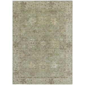 HomeRoots 8' X 10' Sage Floral Area Rug – Machine-Washable, Water-Resistant, Durable Indoor/Outdoor Decor 630252