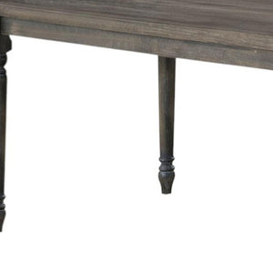 59 Inch Wood Dining Table Seats Four with Modern Style for Kitchen Gatherings