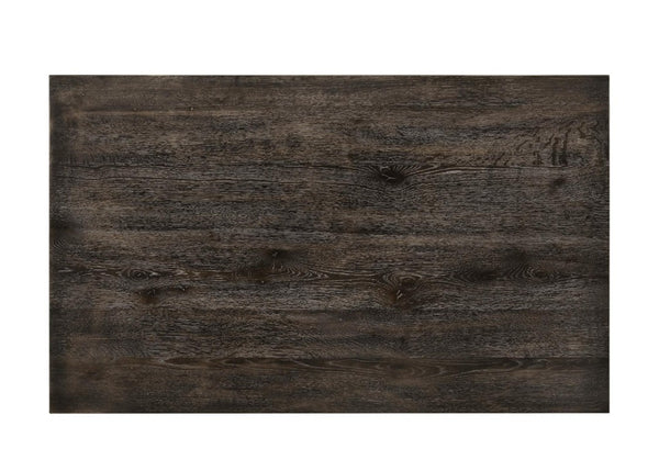 60 Inch Wood Dining Table Seats Six Solid Modern Farmhouse Style for Kitchen Gatherings