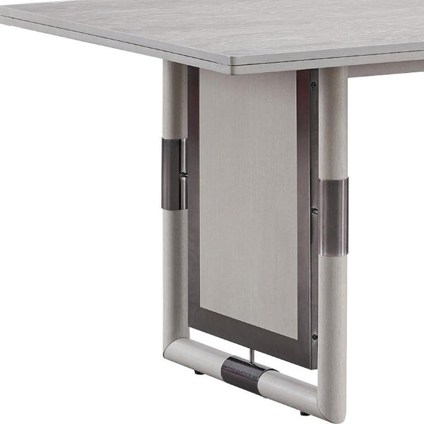 72 Inch Solid Wood Double Pedestal Dining Table Seats Eight for Elegant Gatherings