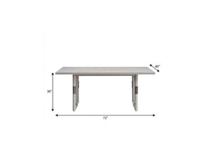 72 Inch Solid Wood Double Pedestal Dining Table Seats Eight for Elegant Gatherings