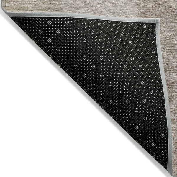 HomeRoots 5' Stylish Taupe and Beige Abstract Rug - Washable, Durable, Indoor/Outdoor Versatile Design for Any Space 8' X 10' 630462