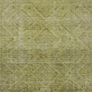 HomeRoots 5' Durable Artichoke Green and Ivory Geometric Area Rug for Stylish Indoor or Outdoor Spaces 9' X 12' 630487