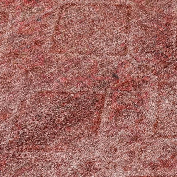 HomeRoots 5' Modern Pink and Ivory Geometric Area Rug - Durable, Washable, Indoor-Outdoor Versatile Style 8' X 10' 630510