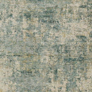 HomeRoots 5' Modern Abstract Artichoke Green and Teal Blue Washable Indoor Outdoor Area Rug for Any Space 5' X 8' 630520
