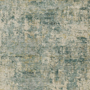 HomeRoots 5' Modern Abstract Artichoke Green and Teal Blue Washable Indoor Outdoor Area Rug for Any Space 10' X 14' 630524