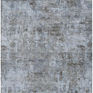 HomeRoots 5' Blue and Taupe Abstract Area Rug - Stylish, Washable, Durable Design for Indoor and Outdoor Spaces 8' X 10' 630528