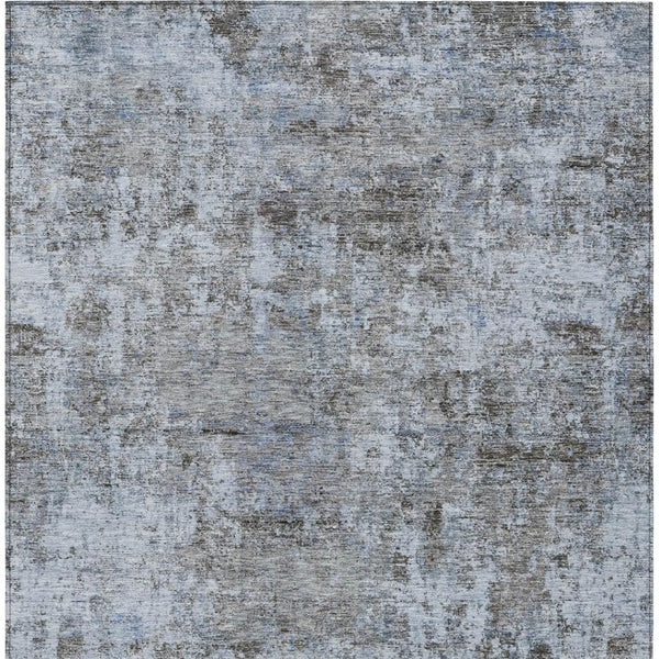 HomeRoots 5' Blue and Taupe Abstract Area Rug - Stylish, Washable, Durable Design for Indoor and Outdoor Spaces 8' X 10' 630528