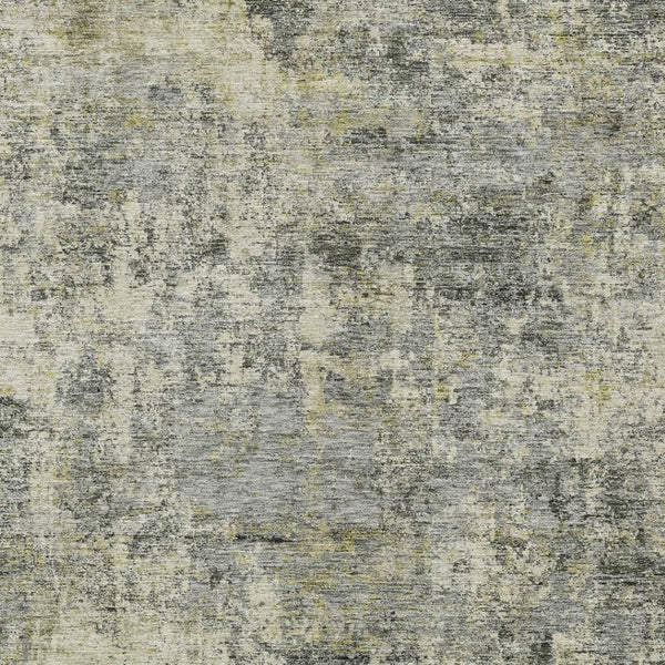 HomeRoots 5' Contemporary Pewter and Beige Abstract Area Rug - Washable, Indoor/Outdoor, Durable Design 10' X 14' 630536