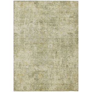 HomeRoots 5' Sage and Beige Abstract Area Rug - Stylish, Washable Design for Indoor and Outdoor Spaces 5' X 8' 630538