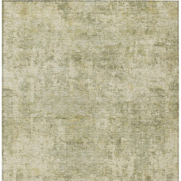HomeRoots 5' Sage and Beige Abstract Area Rug - Stylish, Washable Design for Indoor and Outdoor Spaces 8' X 10' 630540
