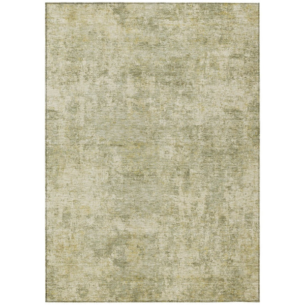 HomeRoots 5' Sage and Beige Abstract Area Rug - Stylish, Washable Design for Indoor and Outdoor Spaces 8' X 10' 630540