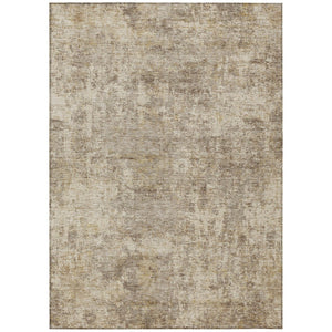 HomeRoots 5' Stylish Taupe and Beige Abstract Area Rug for Indoor Outdoor Use – Durable, Washable, Versatile Design 10' X 14' 630554