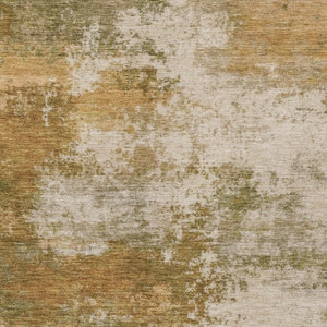 HomeRoots 5' Copper and Ivory Abstract Area Rug - Stylish, Washable, Indoor-Outdoor Design for Any Space 8' X 10' 630624