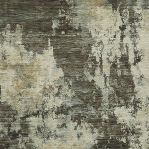 HomeRoots 5' Modern Brown and Beige Abstract Area Rug - Washable, Durable, Indoor/Outdoor Versatile Design 5' X 8' 630670