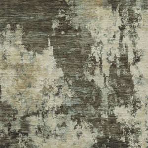 HomeRoots 5' Modern Brown and Beige Abstract Area Rug - Washable, Durable, Indoor/Outdoor Versatile Design 8' X 10' 630672