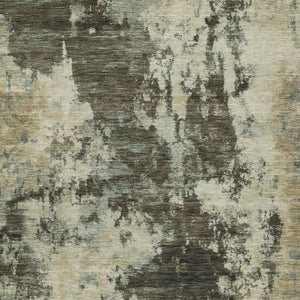 HomeRoots 5' Modern Brown and Beige Abstract Area Rug - Washable, Durable, Indoor/Outdoor Versatile Design 10' X 14' 630674