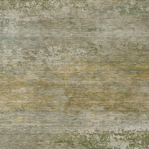 HomeRoots 5' Chic Beige and Fern Green Abstract Washable Area Rug for Indoor and Outdoor Living Spaces 5' X 8' 630826