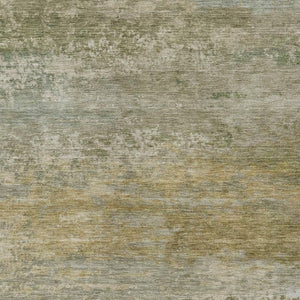 HomeRoots 5' Chic Beige and Fern Green Abstract Washable Area Rug for Indoor and Outdoor Living Spaces 8' X 10' 630828