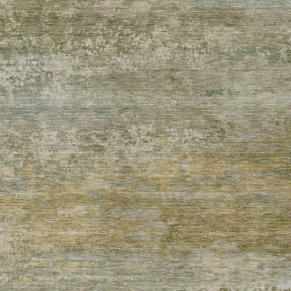 HomeRoots 5' Chic Beige and Fern Green Abstract Washable Area Rug for Indoor and Outdoor Living Spaces 8' X 10' 630828