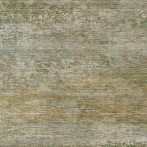 HomeRoots 5' Chic Beige and Fern Green Abstract Washable Area Rug for Indoor and Outdoor Living Spaces 10' X 14' 630830