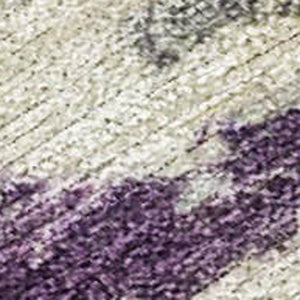 HomeRoots 5' Stylish Purple and Gold Abstract Area Rug - Durable, Washable, Indoor/Outdoor Design for Modern Spaces 9' X 12' 630871