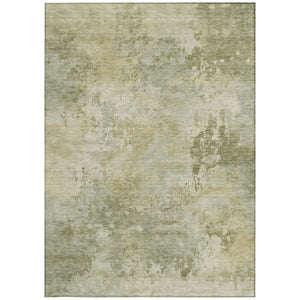 HomeRoots 5' Sage and Beige Abstract Area Rug - Stylish, Durable, Machine-Washable for Indoor & Outdoor Spaces 5' X 8' 630886