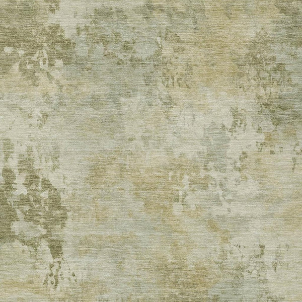 HomeRoots 5' Sage and Beige Abstract Area Rug - Stylish, Durable, Machine-Washable for Indoor & Outdoor Spaces 10' X 14' 630890