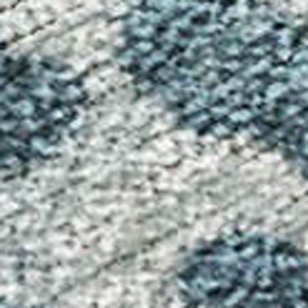 HomeRoots 5' Teal Blue and Beige Abstract Area Rug - Stylish, Washable, Durable for Indoor and Outdoor Use 9' X 12' 630901
