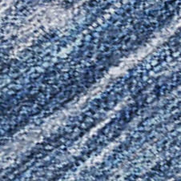 HomeRoots 5' Navy Blue and Ivory Abstract Area Rug - Durable, Washable Design for Indoor and Outdoor Spaces 8' X 10' 630930