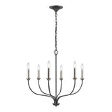 Madeline 25.75'' Wide 6-Light Chandelier - Dark Gray 63096/6 Elk Lighting