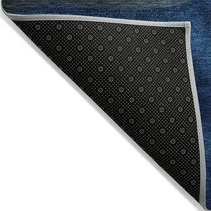 HomeRoots 5' Stylish Blue and Brown Animal Print Indoor/Outdoor Area Rug - Washable, Durable, Versatile Choice 5' X 8' 630964