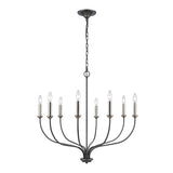 Madeline 32.5'' Wide 8-Light Chandelier - Dark Gray 63097/8 Elk Lighting