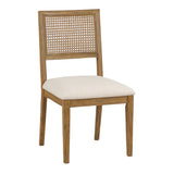 OSP Home Furnishings Alaina Cane Back Dining Chair  - Set of 2 Linen