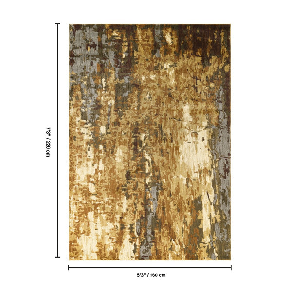 English Elm Joy Earthy Abstract Low Pile Area Rug Bohemian Living Room Bedroom Floor Accent B186P452318