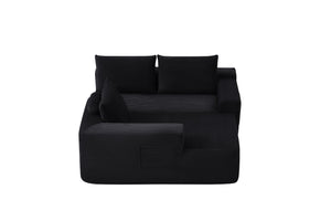 English Elm 104''cloud Modular Sectional Sofa Deep Corduroy Seat with Chaise for Living Room W3975S00047