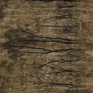 HomeRoots 5' Brown and Charcoal Floral Area Rug - Durable, Washable Design for Indoor and Outdoor Spaces 8' X 10' 631008