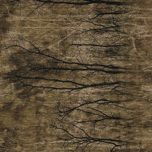 HomeRoots 5' Brown and Charcoal Floral Area Rug - Durable, Washable Design for Indoor and Outdoor Spaces 10' X 14' 631010