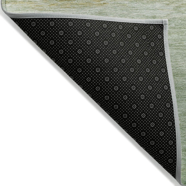 HomeRoots 5' Nautical Green and Gold Washable Area Rug - Durable Indoor/Outdoor Floor Covering for Any Space 8' X 10' 631038