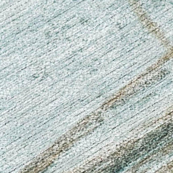 HomeRoots 5' Teal Blue and Gold Nautical Area Rug – Stylish, Durable, Washable for Indoor and Outdoor Spaces 5' X 8' 631042