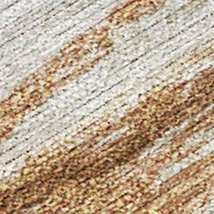 HomeRoots 5' Nautical Taupe and Gold Area Rug - Durable, Washable Design for Indoor and Outdoor Spaces 9' X 12' 631051