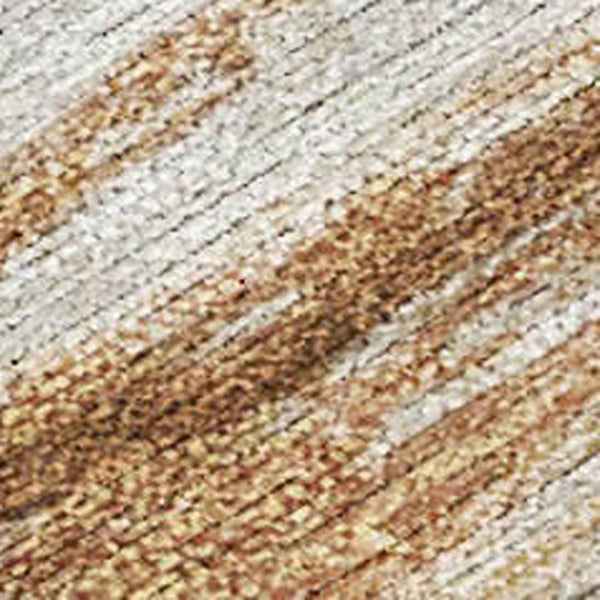 HomeRoots 5' Nautical Taupe and Gold Area Rug - Durable, Washable Design for Indoor and Outdoor Spaces 10' X 14' 631052