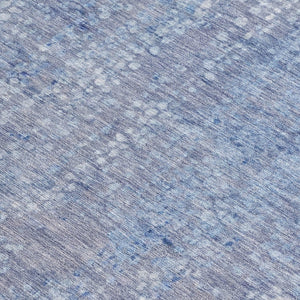HomeRoots 5' Stylish Blue and Ivory Abstract Area Rug - Durable, Washable, Perfect for Indoor and Outdoor Use 8' X 10' 631062