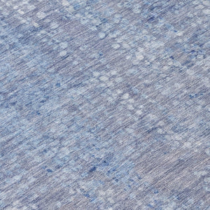 HomeRoots 5' Stylish Blue and Ivory Abstract Area Rug - Durable, Washable, Perfect for Indoor and Outdoor Use 8' X 10' 631062