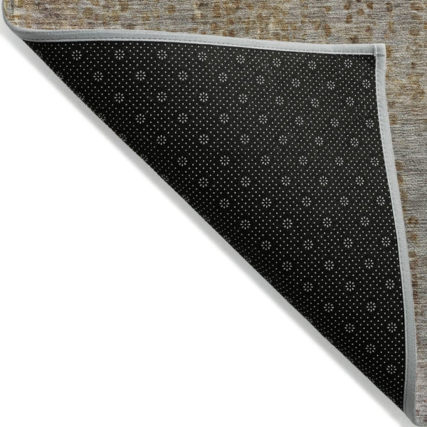 HomeRoots 5' Brown and Ivory Abstract Indoor Outdoor Area Rug - Durable, Washable, Stylish for Any Space 5' X 8' 631084