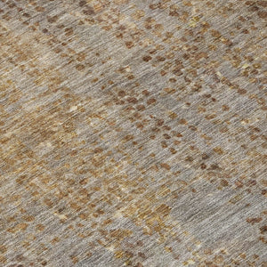 HomeRoots 5' Brown and Ivory Abstract Indoor Outdoor Area Rug - Durable, Washable, Stylish for Any Space 5' X 8' 631084